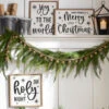 Raz Black And White Wooden Framed Christmas Signs
