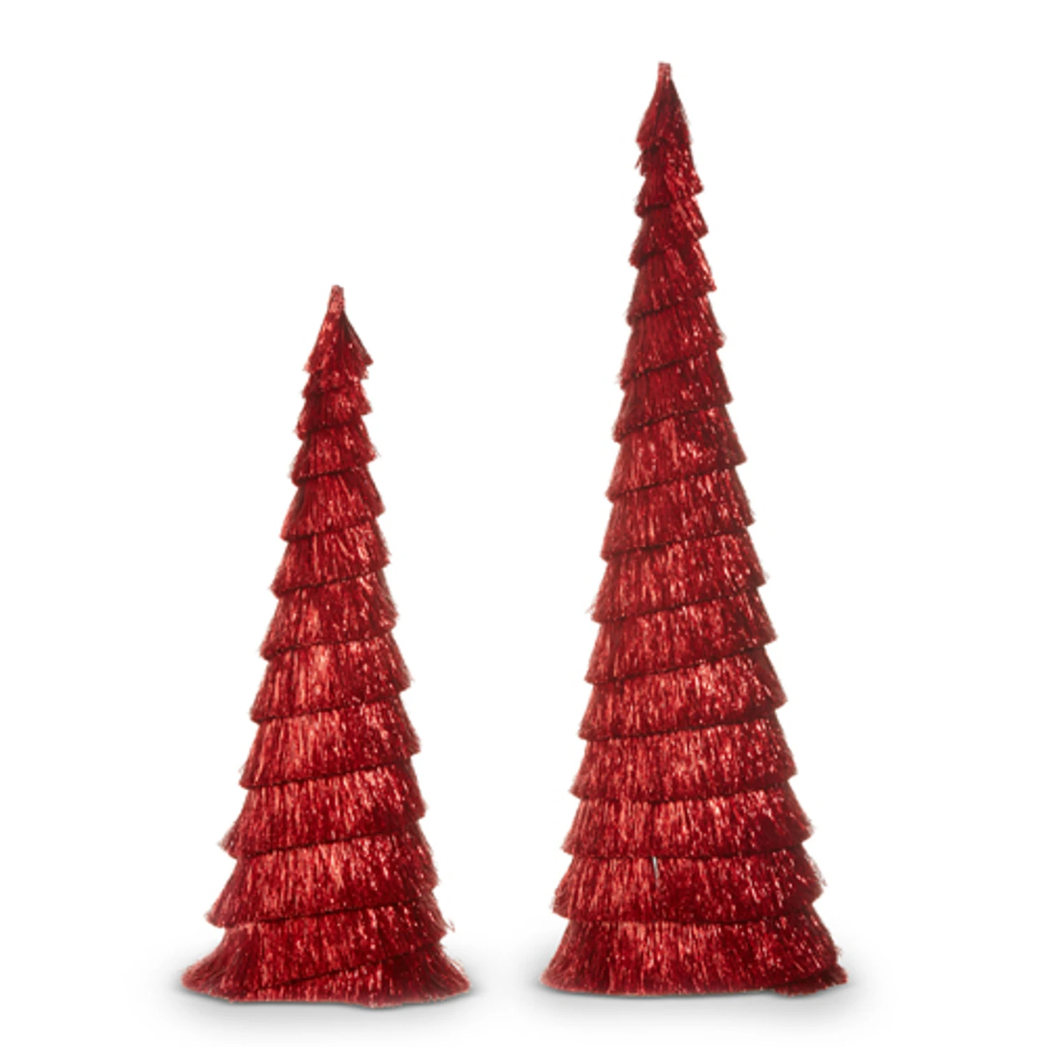 Raz Set Of 2 Red Tinsel Trees Christmas Decoration 4334054 2 Raz Set Of 2 Red Tinsel Trees Christmas Decoration 4334054 - Image 2