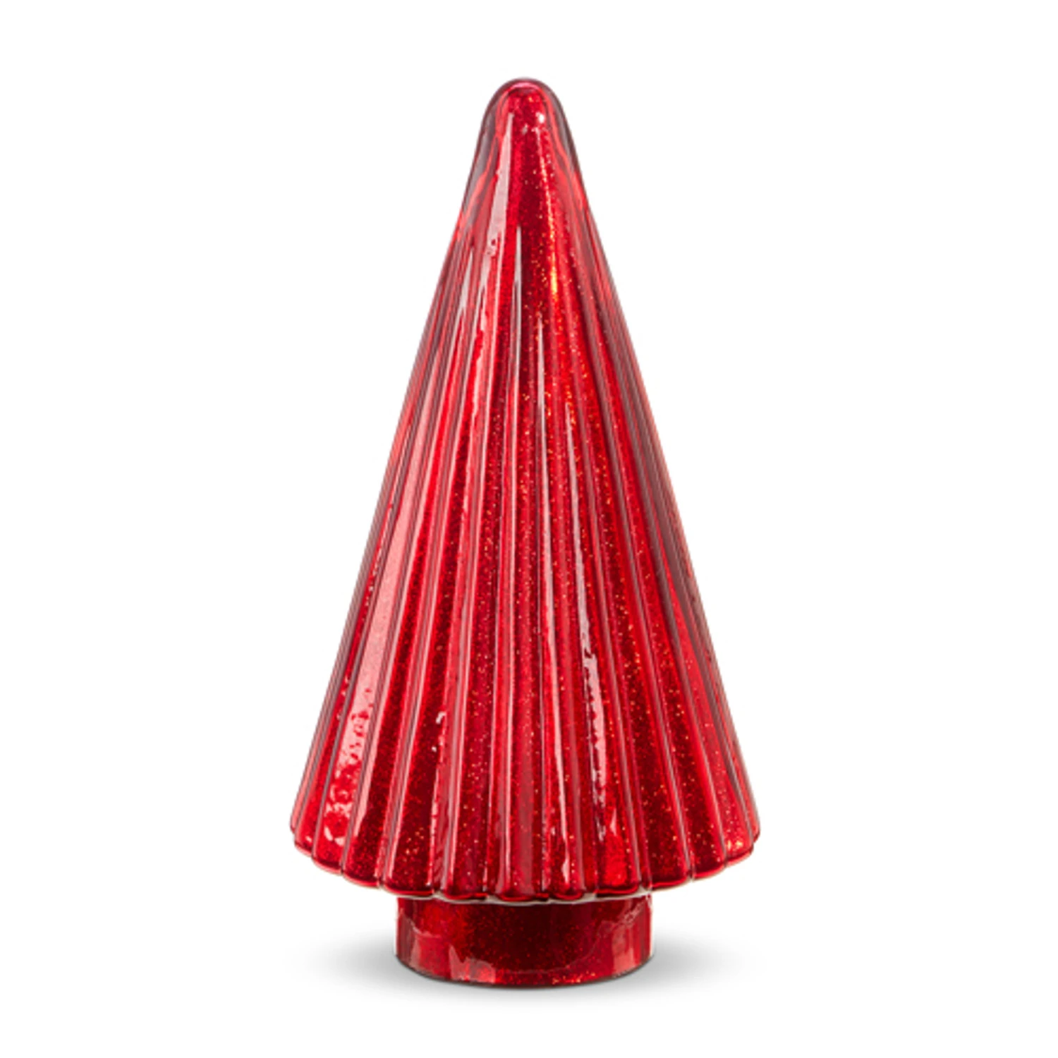 Raz 11.75" Or 15" Red Glass Tree Christmas Decoration 2 Raz 11.75" Or 15" Red Glass Tree Christmas Decoration - Image 2