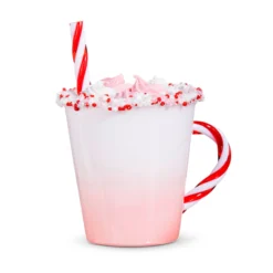 Raz 4.5" Pink Hot Chocolate Glass Christmas Ornament 4352860 3 Raz 4.5" Pink Hot Chocolate Glass Christmas Ornament 4352860 -Xmas Ornaments Shop 4352860 1 64485.1685455882