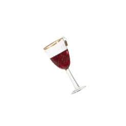 Raz Eric Cortina 5.5" Elegant Red Or White Wine Glass Christmas Ornament 4353122 -Xmas Ornaments Shop 4353122b 39591.1685558163
