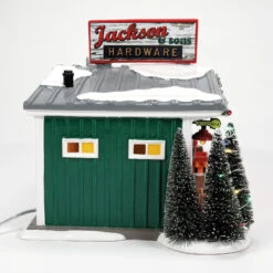 Department 56 Snow Village Jackson & Son's Hardware 6013447 -Xmas Ornaments Shop 6013447 4 16690.1696875670