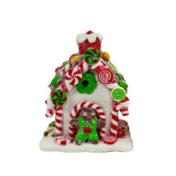 Kurt Adler Set Of 3 Battery Operated Lighted Claydough Gingerbread Candy House Christmas Ornament D4107 -Xmas Ornaments Shop D4107c 58882.1653329779