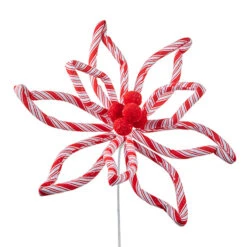 Raz 16.5" Or 24.5" Peppermint Floral Poinsettia Christmas Tree Pick -Xmas Ornaments Shop F4206721 1 71604.1650551929