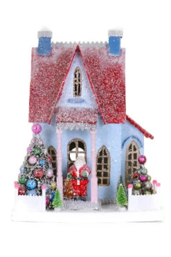 Cody Foster 14" Holly Jolly Christmas Vintage Inspired House HOU-344