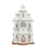 December Diamonds 24" LED Lighted White Gingerbread House Christmas Decoration 29-29623