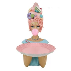 December Diamonds 20" Cotton Candy Bubblegum Queen Serving Tray Christmas Decoration 55-55706