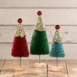 Bethany Lowe Set Of 3 Christmas Cupcake Trees Christmas Decoration LC1541