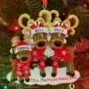 Reindeer Family Of 3 Personalized Christmas Ornament OR2256-3