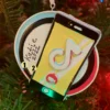 Cell Phone Dance App Personalized Christmas Ornament OR2292