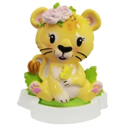 Girl Lion Cub Personalized Christmas Ornament OR2362-F -Xmas Ornaments Shop OR2362 F 93456.1653496394