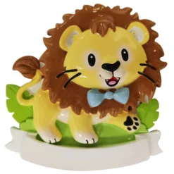 Boy Lion Cub Personalized Christmas Ornament OR2362-M 5 Boy Lion Cub Personalized Christmas Ornament OR2362-M -Xmas Ornaments Shop OR2362 M 66502.1653499140