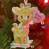Giraffe Pink Balloon Personalized Christmas Ornament OR2236-F