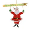 Cody Foster 6.75" Holly Jolly Christmas Santa Ornament RO-3252