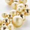 Raz 4' Gold Christmas Ball Garland G8382770