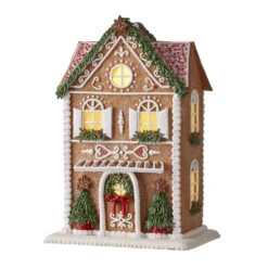 Raz LED Lighted Holiday Spice Gingerbread House Christmas House Figure -Xmas Ornaments Shop api2eoglj 00017.1646091978
