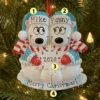 Polar Bear Couple Our First Christmas Personalized Christmas Ornament OR1450