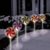 Brite Star 5 Count LED Lighted Color Changing Candy Pathway Markers Outdoor Christmas Decor 48-833-00