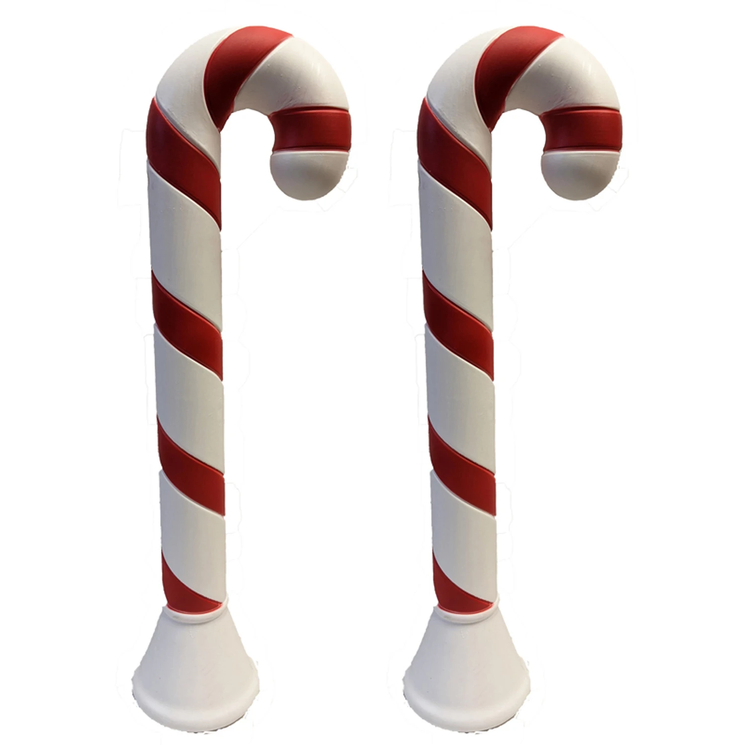 Set Of 2 40" Candy Cane Blow Mold Outdoor Christmas Decoration 77440 1 Set Of 2 40" Candy Cane Blow Mold Outdoor Christmas Decoration 77440