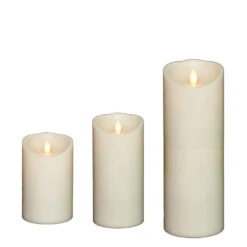 Liown 3.5" X 5", 7", Or 9" Moving Flame Ivory-Vanilla Scented Pillar Battery Candle -Xmas Ornaments Shop api66rlja 13754.1646091890