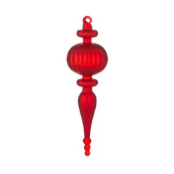 Raz 9.5" Large Red Finial Glass Christmas Ornament 4124579 -Xmas Ornaments Shop api6jdjs0 24260.1646091970