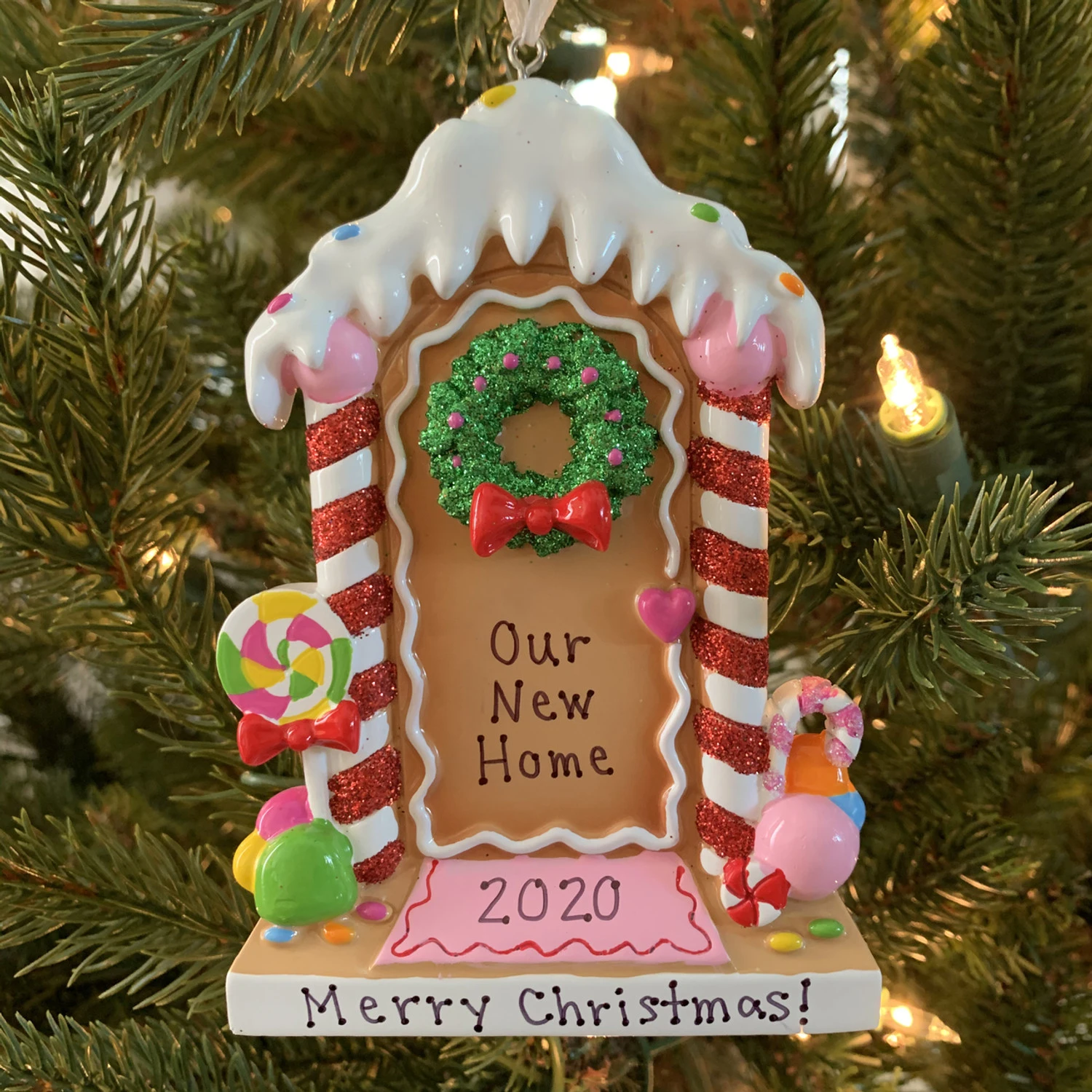 New Home Gingerbread House Personalized Christmas Ornament OR1894 2 New Home Gingerbread House Personalized Christmas Ornament OR1894 - Image 2