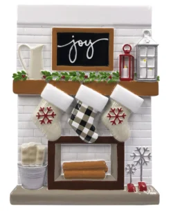 5" Fireplace Mantle Stocking Family Of 3 Personalized Christmas Ornament OR2030-3 -Xmas Ornaments Shop api9y4kfk 63569.1646091867