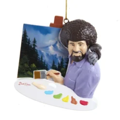Kurt Adler 3.5" Bob Ross Painting Personalized Christmas Ornament BO2201 -Xmas Ornaments Shop apia6rdkv 23777.1646091900