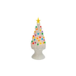 12.9" Battery Operated Red And Green Or White Ceramic Christmas Tree Figure 2598020 -Xmas Ornaments Shop apiacqulj 52656.1646091887