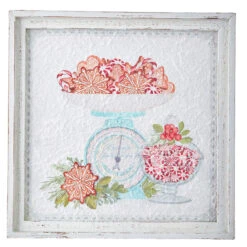 Raz 14" Peppermint Parlor Textured Paper Framed Christmas Wall Art 4159152 -Xmas Ornaments Shop apiasjwo9 48972.1646091961