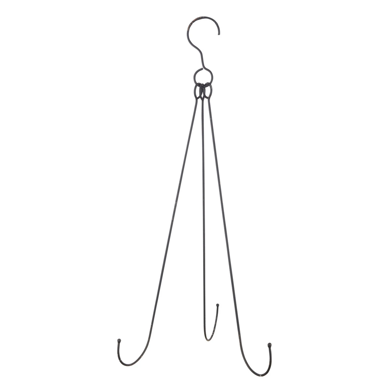 Raz 29.5" Distressed Black Wreath Hanger X4128871 2 Raz 29.5" Distressed Black Wreath Hanger X4128871 - Image 2