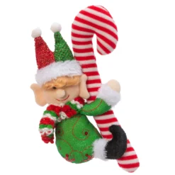 11.8" Elf Holding Candy Cane Christmas Ornament 2618180 -Xmas Ornaments Shop apib7jqig 69745.1646091943