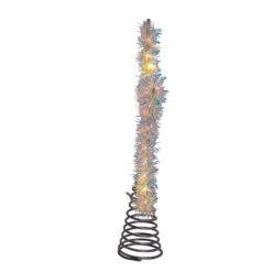 Kurt Adler 12.2" LED Lighted Warm White Silver Tinsel Star Christmas Tree Topper AD1022WW 12 Kurt Adler 12.2" LED Lighted Warm White Silver Tinsel Star Christmas Tree Topper AD1022WW -Xmas Ornaments Shop apibg74jl 23490.1646091908