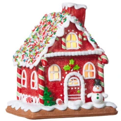 Raz 7.25" Battery Operated LED Lighted Claydough Gingerbread House Christmas Figure 4016097 5 Raz 7.25" Battery Operated LED Lighted Claydough Gingerbread House Christmas Figure 4016097 -Xmas Ornaments Shop apibhc9ux 53579.1646091950