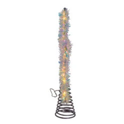 Kurt Adler 12.2" LED Lighted Warm White Silver Tinsel Star Christmas Tree Topper AD1022WW 13 Kurt Adler 12.2" LED Lighted Warm White Silver Tinsel Star Christmas Tree Topper AD1022WW -Xmas Ornaments Shop apibnuzym 42097.1646091909