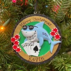 Card Shark Personalized Christmas Ornament OR1695 -Xmas Ornaments Shop apibwesyo 04825.1646091884