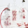 Raz Eric Cortina Clear Glass Peppermint Candy Jar Glass Christmas Ornament
