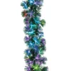 6' Color Changing Fiber Optic Tinsel Christmas Garland 437572M