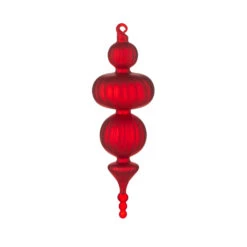 Raz 9.5" Large Red Finial Glass Christmas Ornament 4124579 -Xmas Ornaments Shop apidrpywk 28983.1646091970