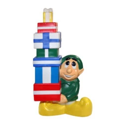 60" Santa And Elf 10 Piece Lighted Christmas Blow Mold Set -Xmas Ornaments Shop apidtwjxu 97660.1646091900