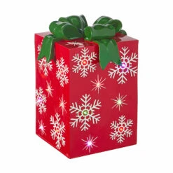 Raz 14.25" Or 21" Lighted LED Red Or Green Present Christmas Decorations -Xmas Ornaments Shop apie8rxvn 13556.1646091891