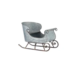 Raz 16.5" & 24.5" Galvanized Distressed Metal Sleighs Set Of 2 Christmas Decoration 4128884 -Xmas Ornaments Shop apietc04q 60049.1646091919