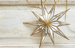 Raz 15" Large Mirrored Star Christmas Ornament 4116140
