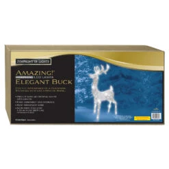 Brite Star 52" Elegant Morphing Deer Outdoor Christmas Decoration 46-353-00