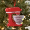 Red Baker's Mixer Personalized Christmas Ornament OR1756