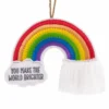Hallmark 4.5" Felt Rainbow Christmas Ornament 1HGO2815