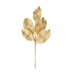 Raz 24" Silver Or Gold Beaded Metallic Leaf Christmas Spray F4106650 -Xmas Ornaments Shop apihbjah5 88874.1646091921