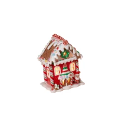 5.5" Battery Operated Claydough Gingerbread House 2599290 -Xmas Ornaments Shop apijczauf 87140.1646091933