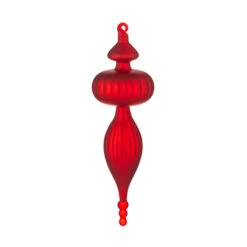 Raz 9.5" Large Red Finial Glass Christmas Ornament 4124579 -Xmas Ornaments Shop apijie3lu 13451.1646091969