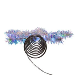Kurt Adler 12.2" LED Lighted Silver Tinsel Star Christmas Tree Topper AD1022RGB -Xmas Ornaments Shop apijv1tmk 39089.1646091915